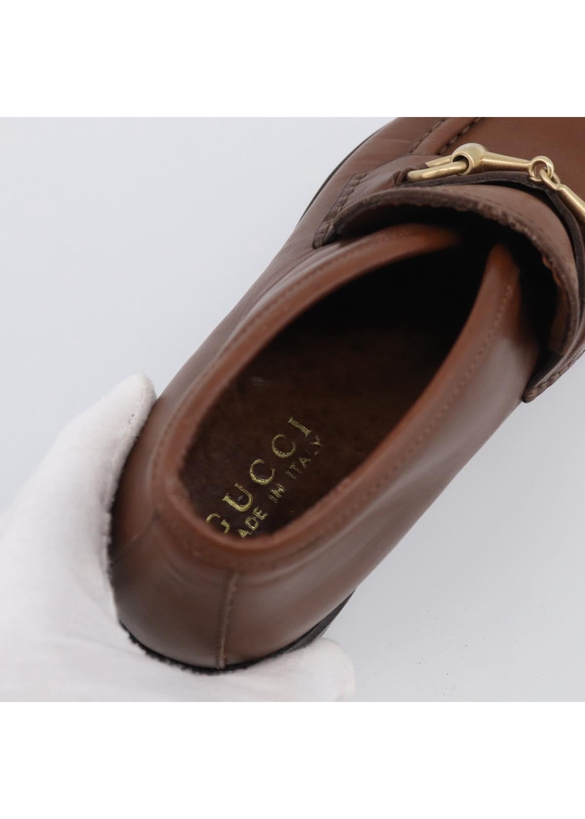 Gucci Brown Horsebit Loafers photo 6