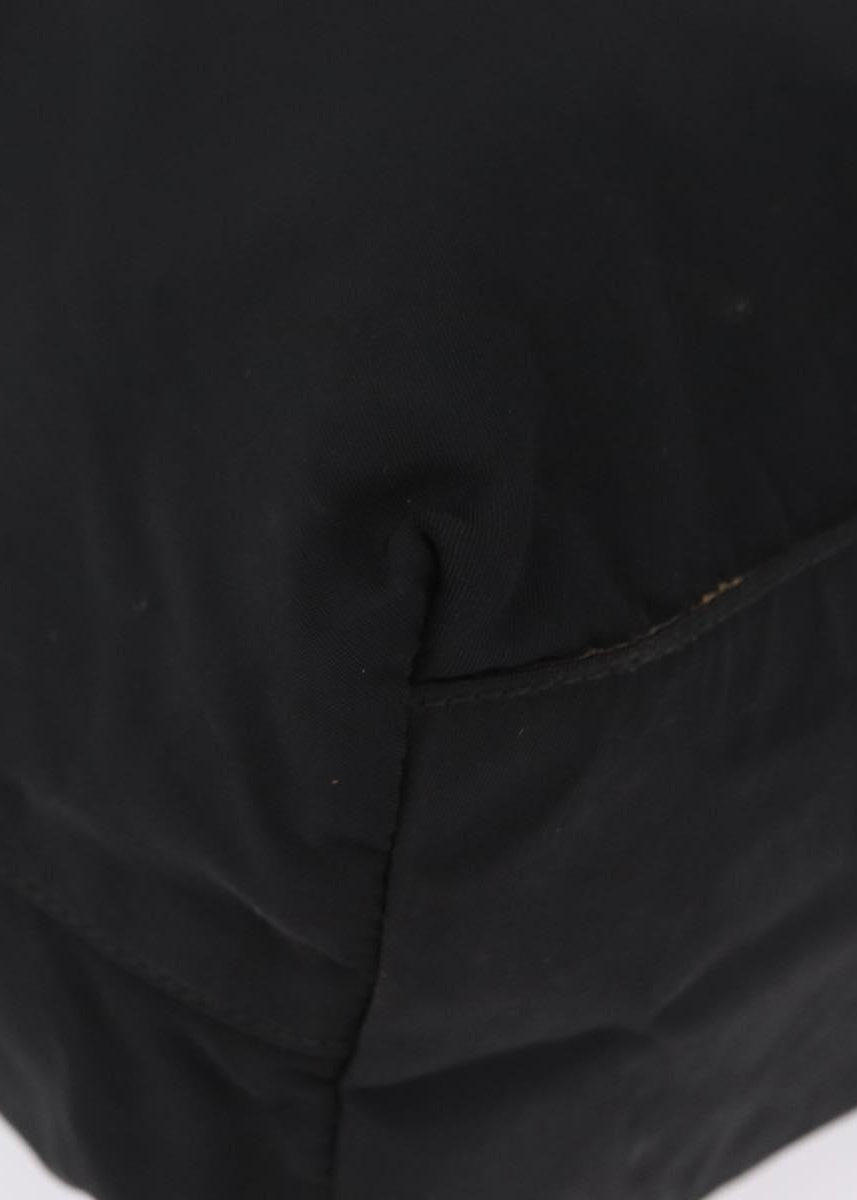 Prada Black Nylon Large Tote corner detail