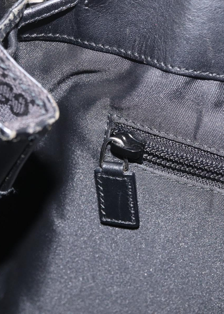 Gucci Black Monogram Tote interior tag