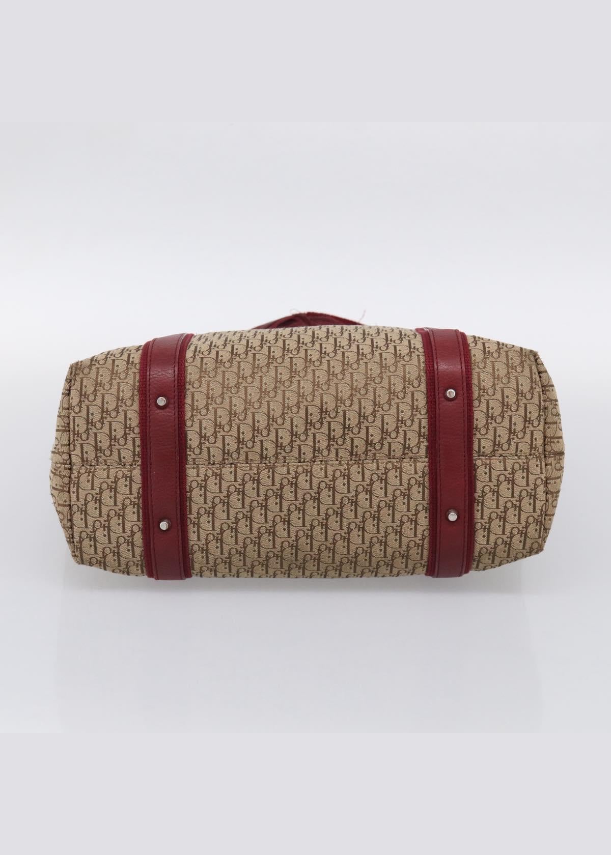 Dior Red and Monogram Tote base