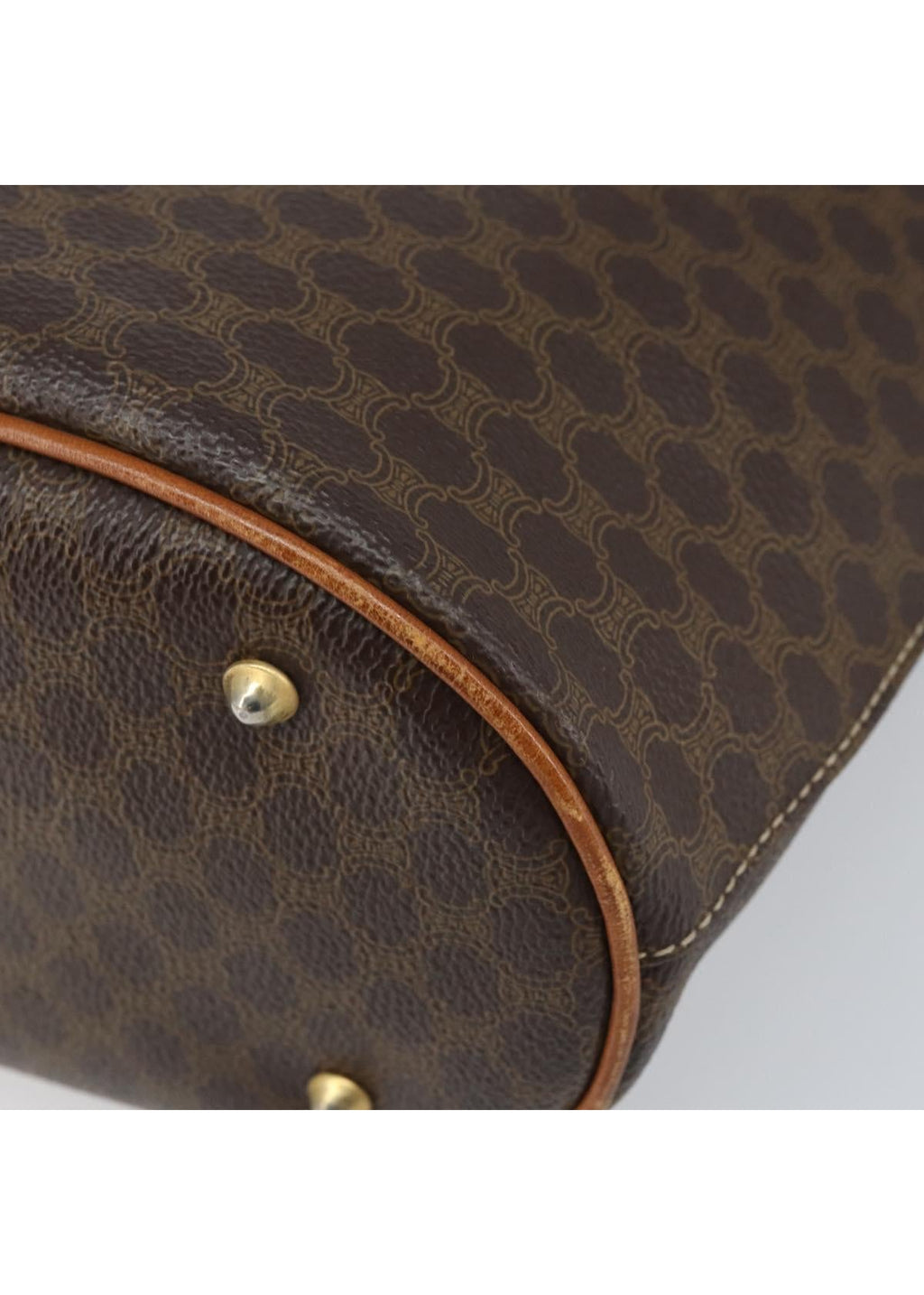 Celine Brown Macadam Tote corner