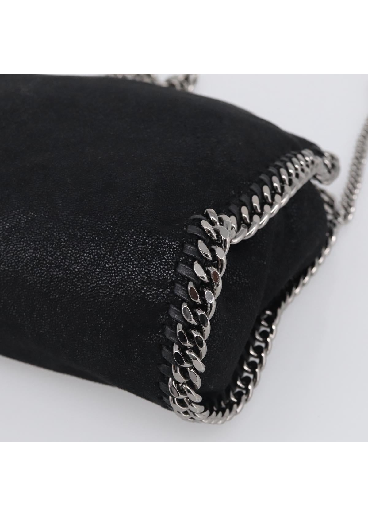 Stella McCartney Black Falabella Shoulder Bag corner