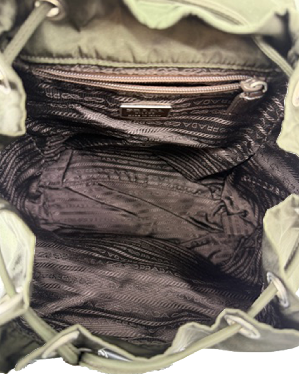 Prada Nylon Green Backpack