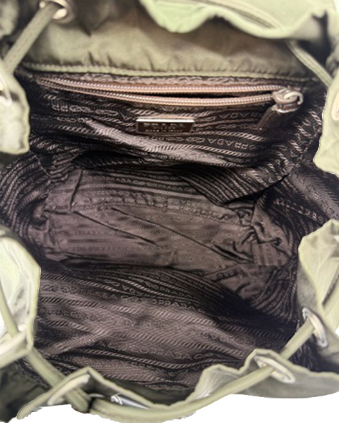 Prada Nylon Green Backpack
