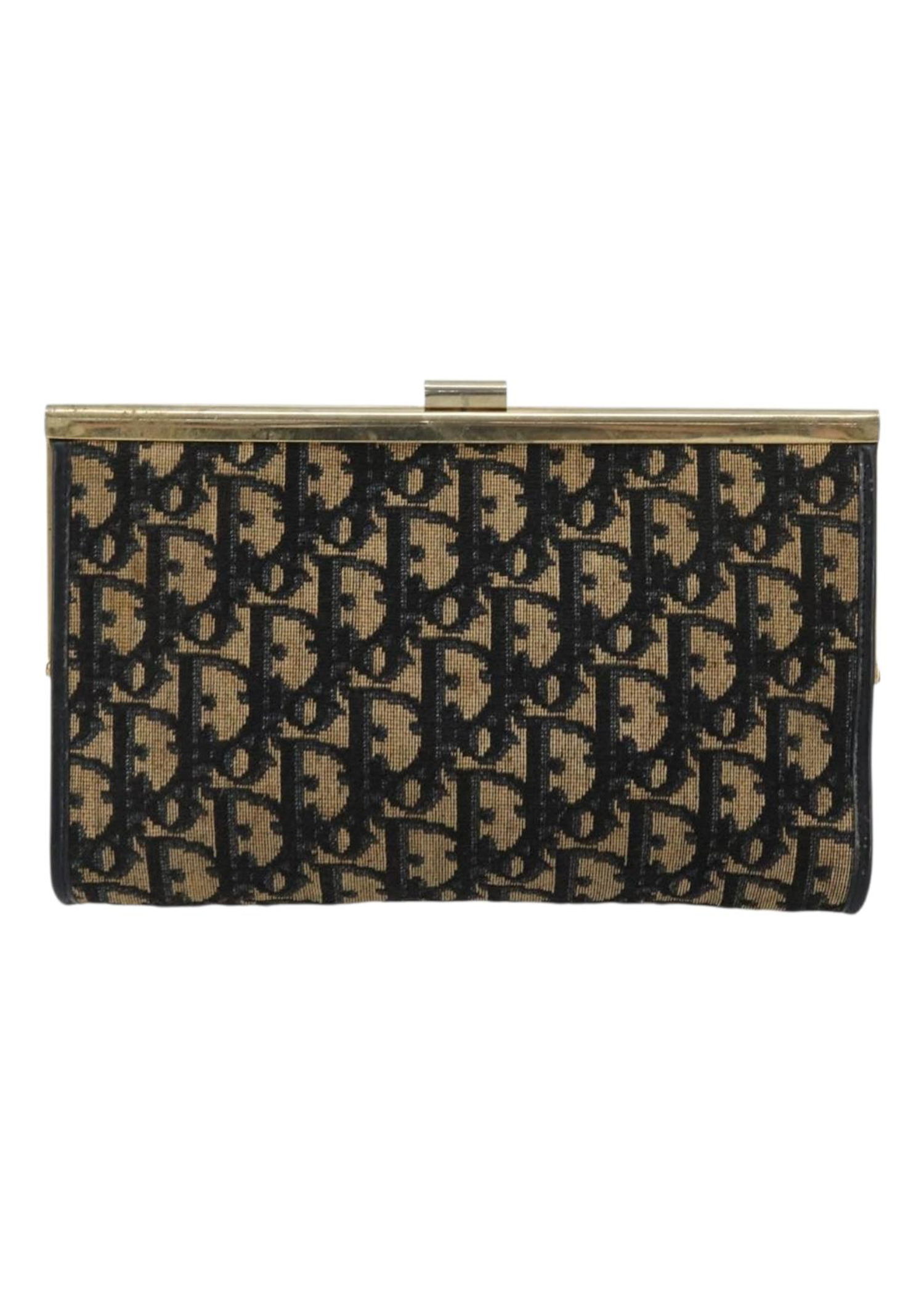 Dior Navy Trotter Snap Clutch