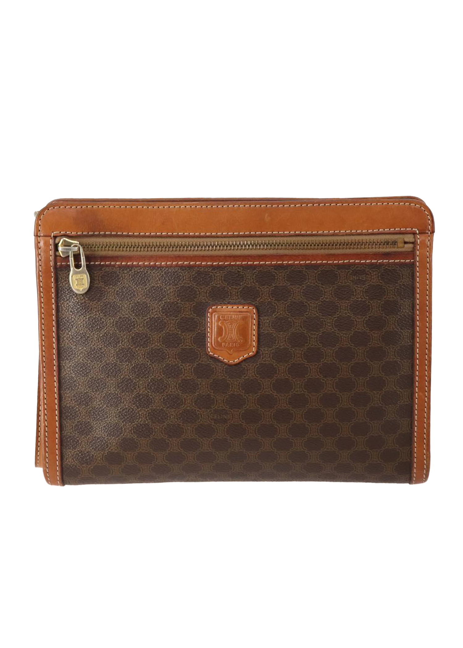 Celine Monogram Brown Clutch