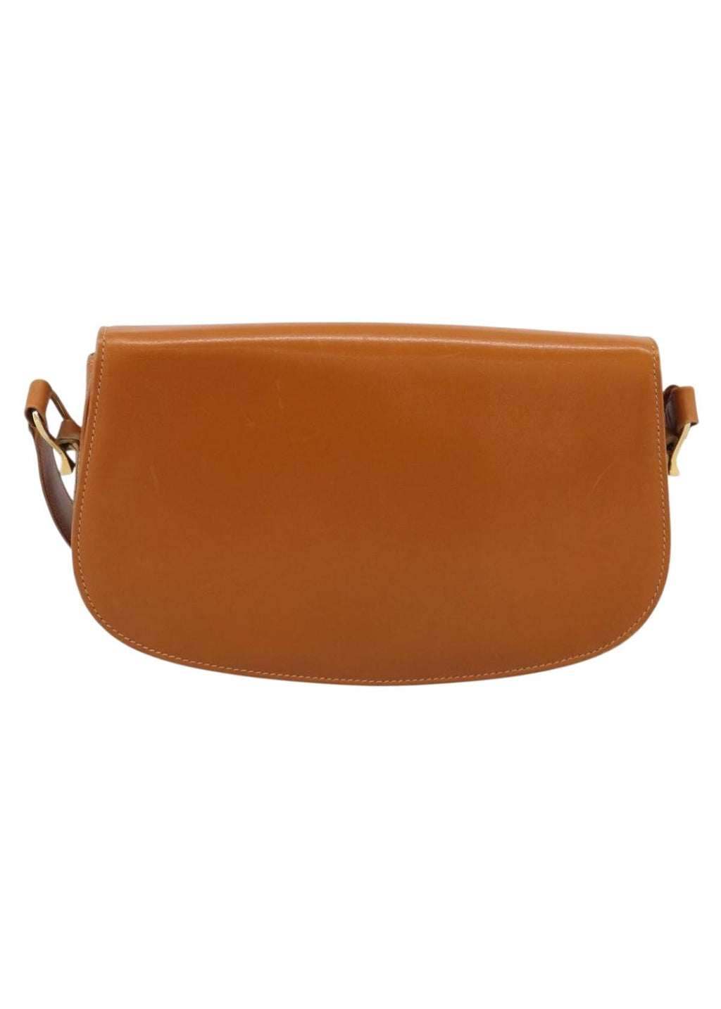 Gucci Tan Leather Horsebit Shoulder Bag back