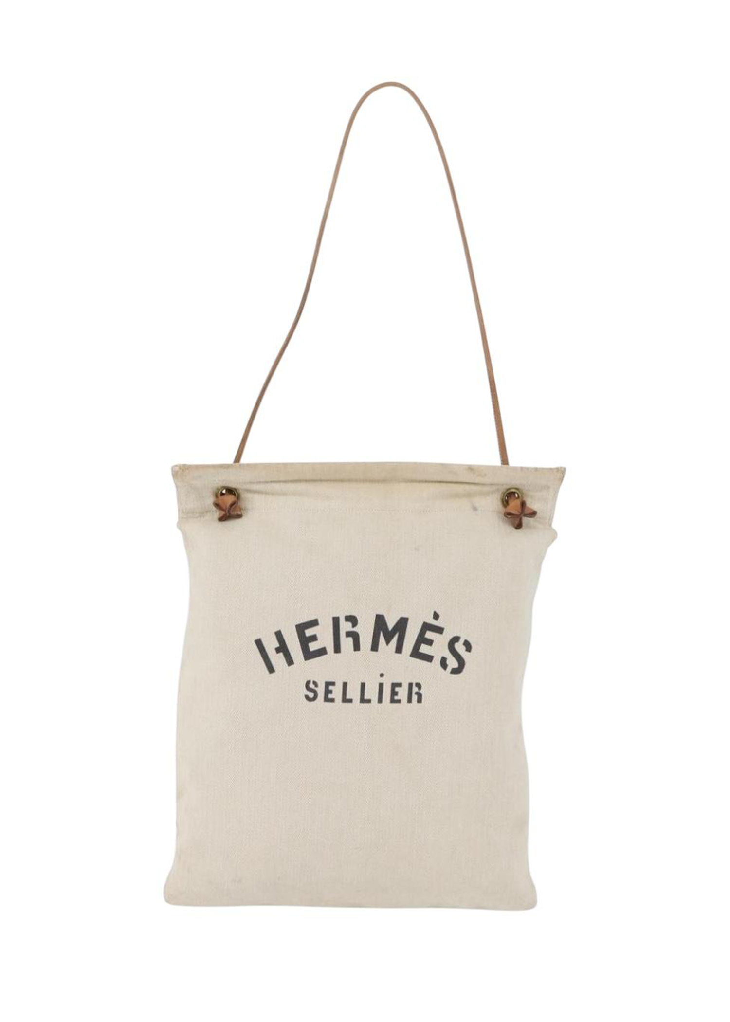 Hermes Cream Spellout Tote
