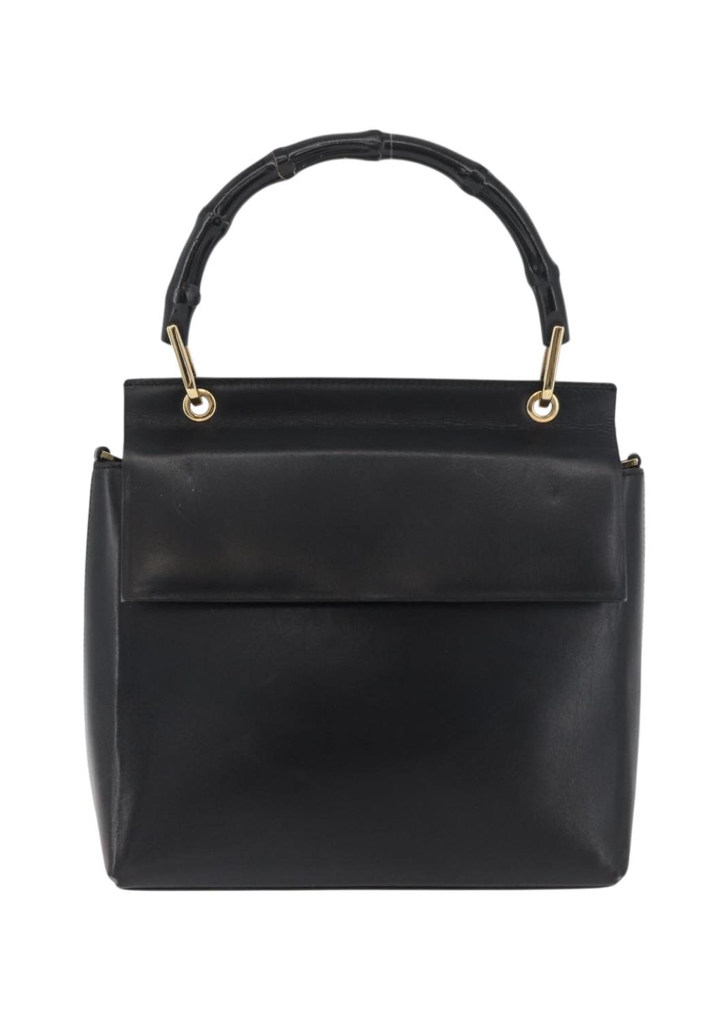 Gucci Black Bamboo Handbag