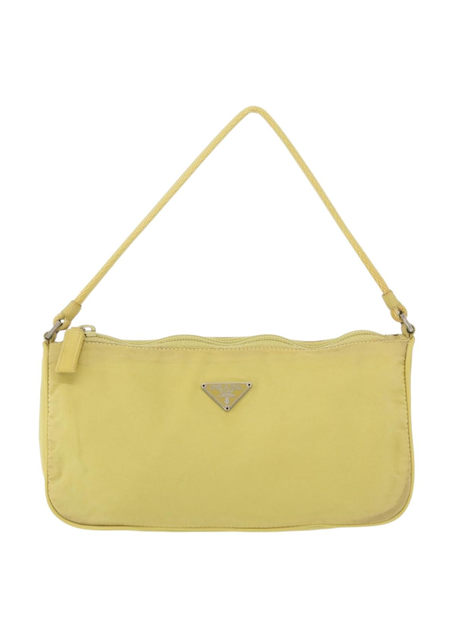 Prada Yellow Nylon Pochette