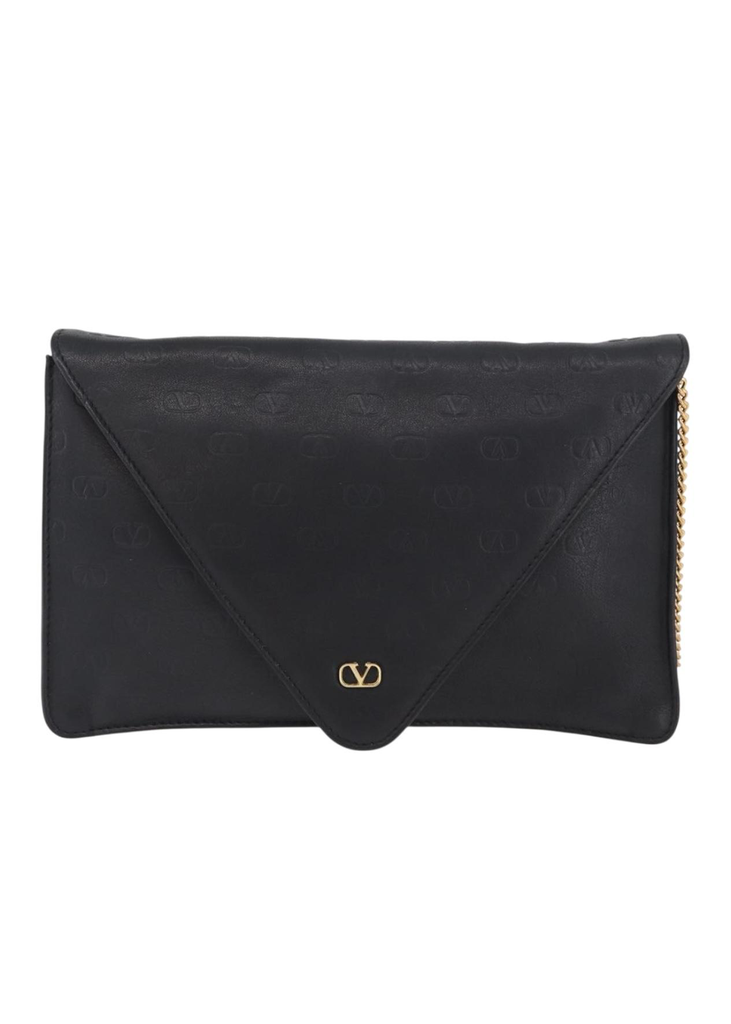 Valentino Black Envelope Crossbody