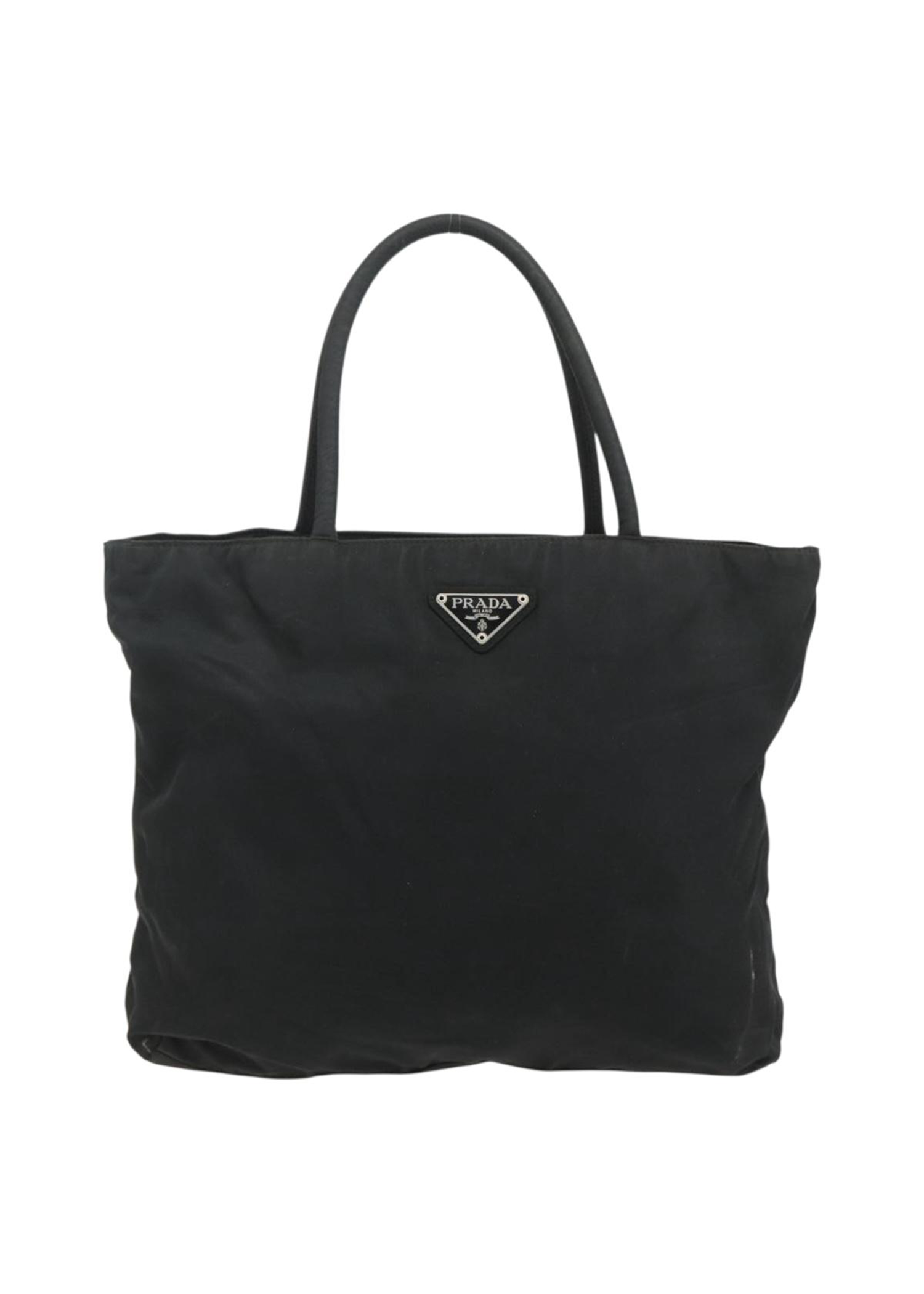 Prada Black Nylon Square Mini Tote