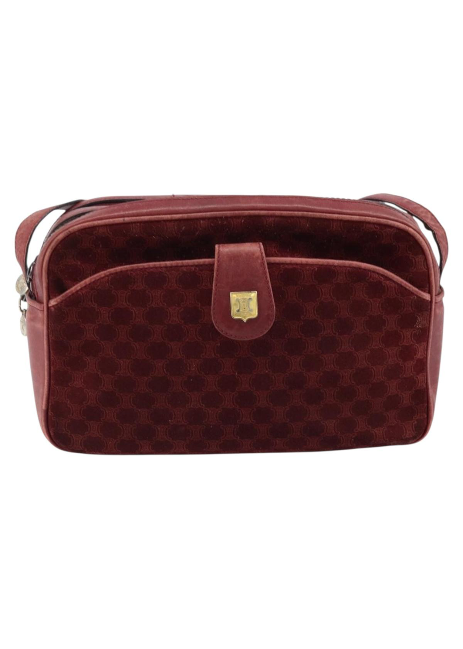 Celine Red Suede Crossbody