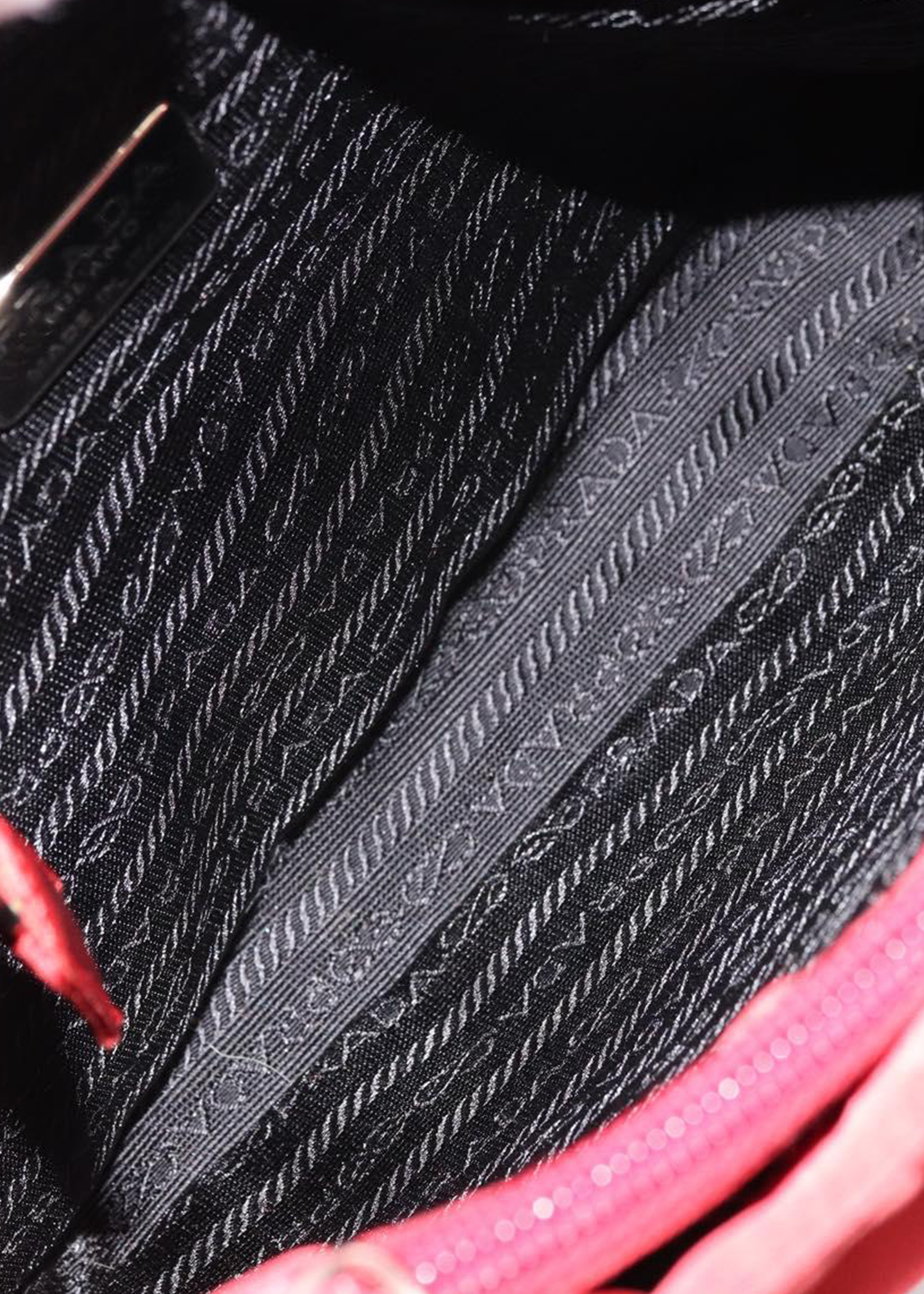Prada Red Nylon Mini Tote