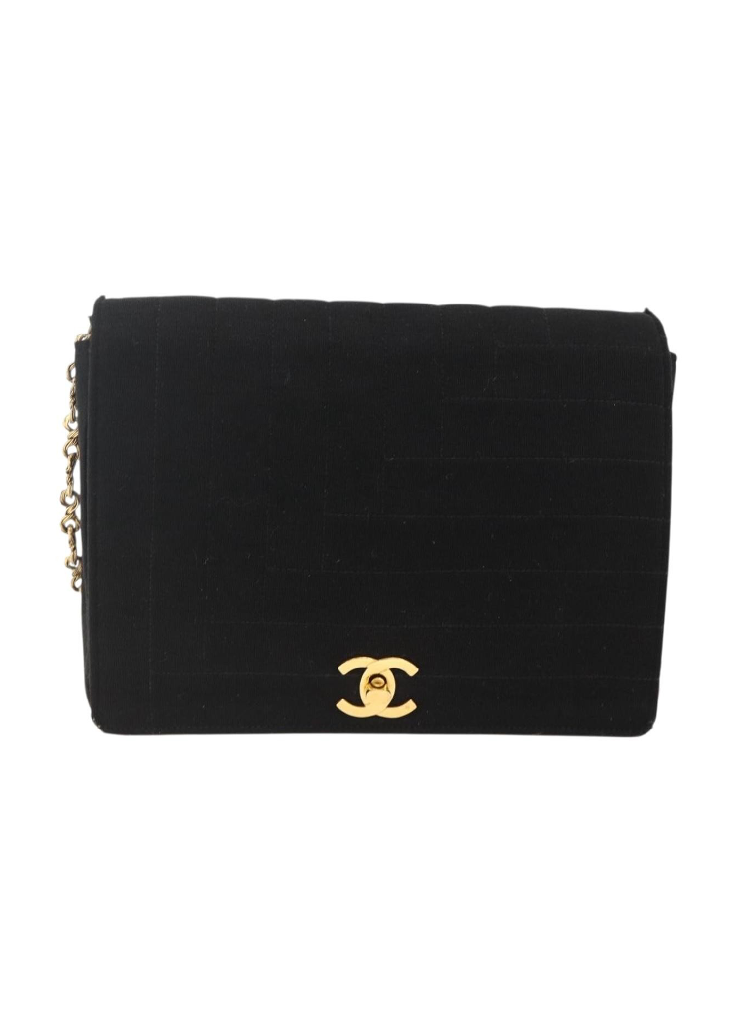 Chanel Chain Strap Cotton Flap Bag