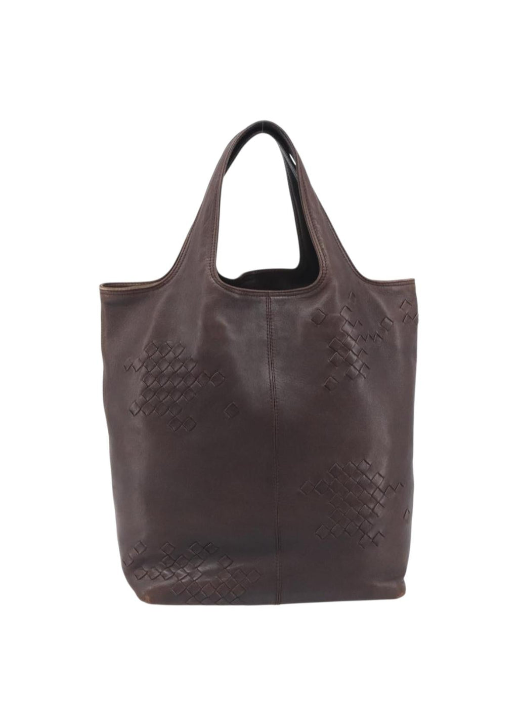 Bottega Veneta Brown Leather Hobo Bag back