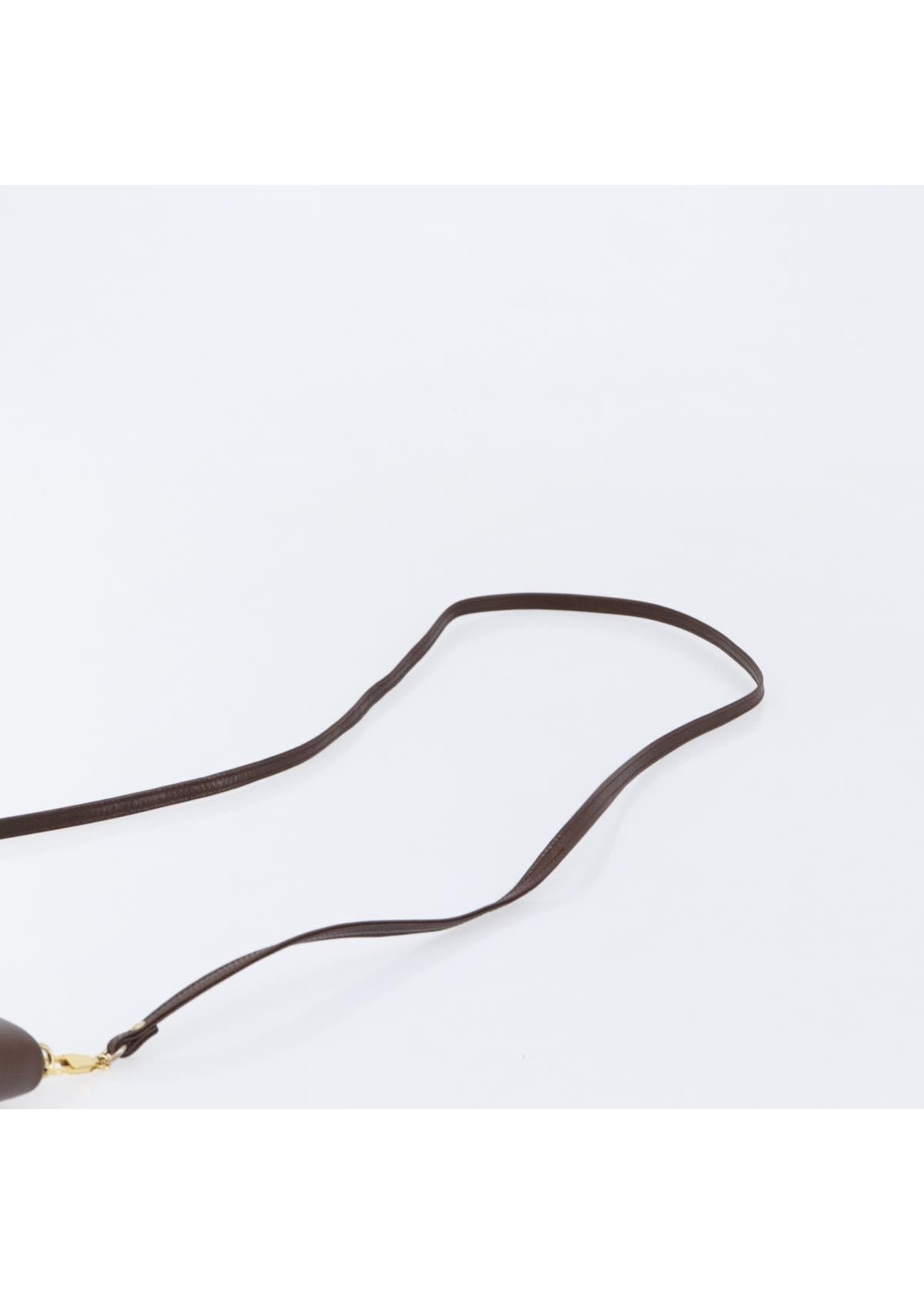 Ferragamo Brown Suede Shoulder Bag strap