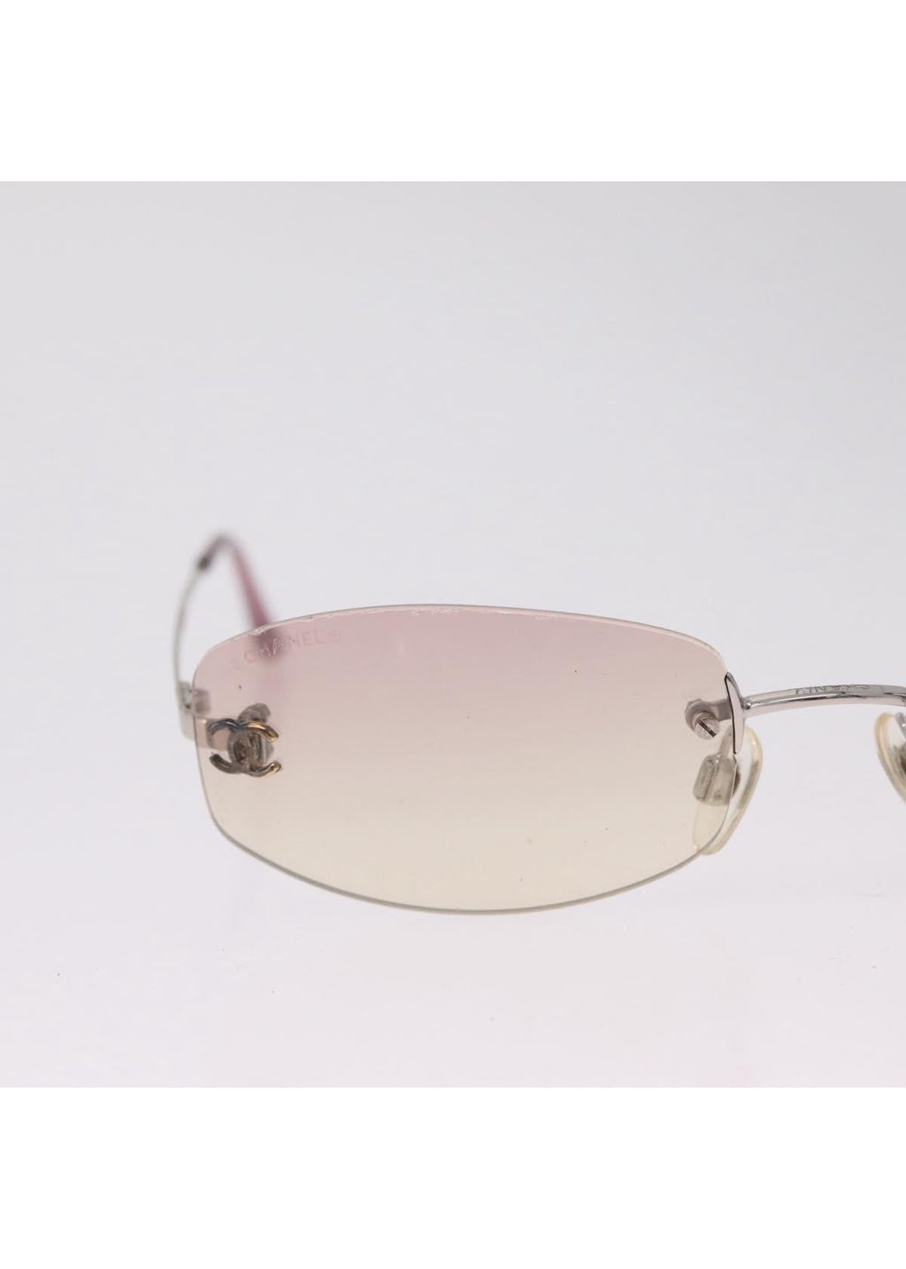 Chanel Silver Rimless Gradient Sunglasses photo 4
