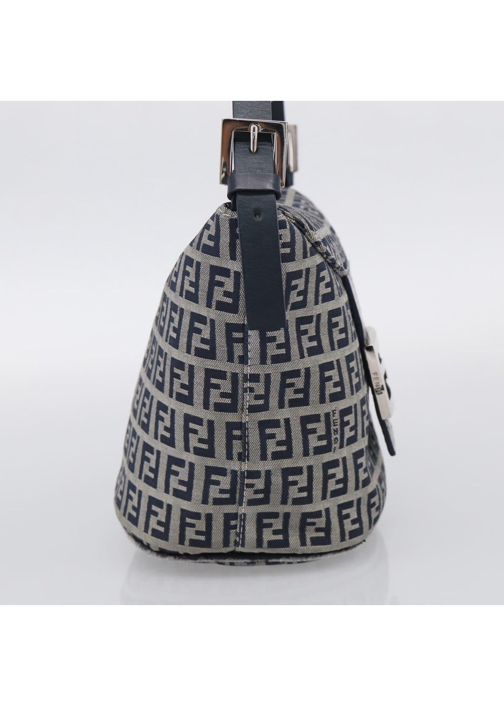 Fendi Navy Zucchino Mini Shoulder Bag photo 4