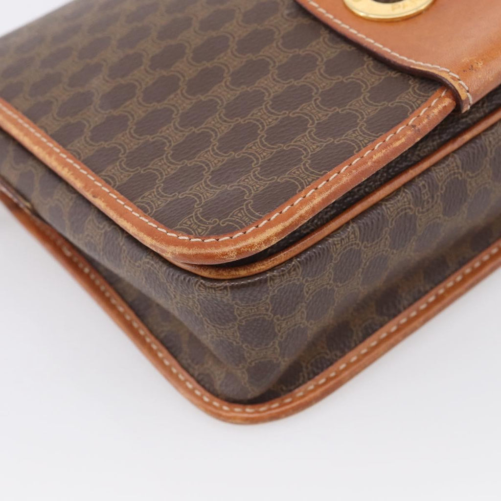 Celine Brown Macadam Shoulder Bag photo 11