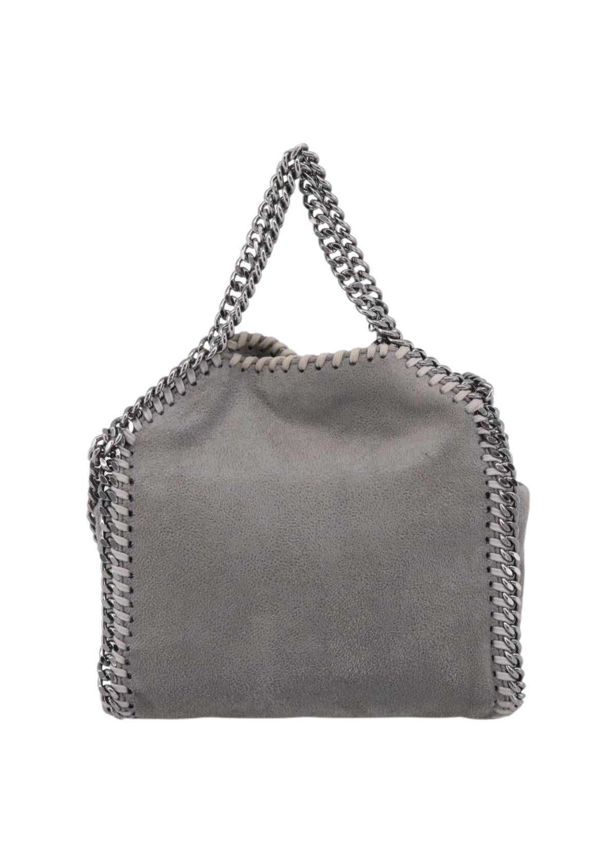 Stella McCartney Grey Falabella Mini Shoulder Bag back