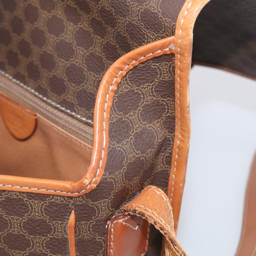 Celine Brown Macadam Shoulder Bag photo 17