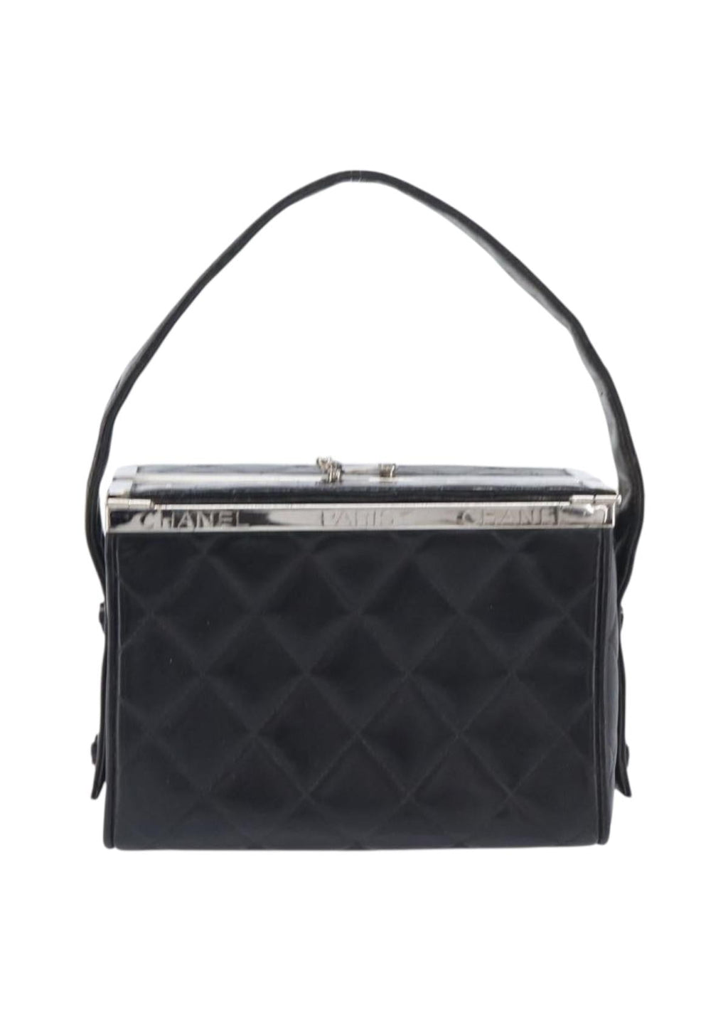 Chanel Black Quilted Box Bag photo 3
