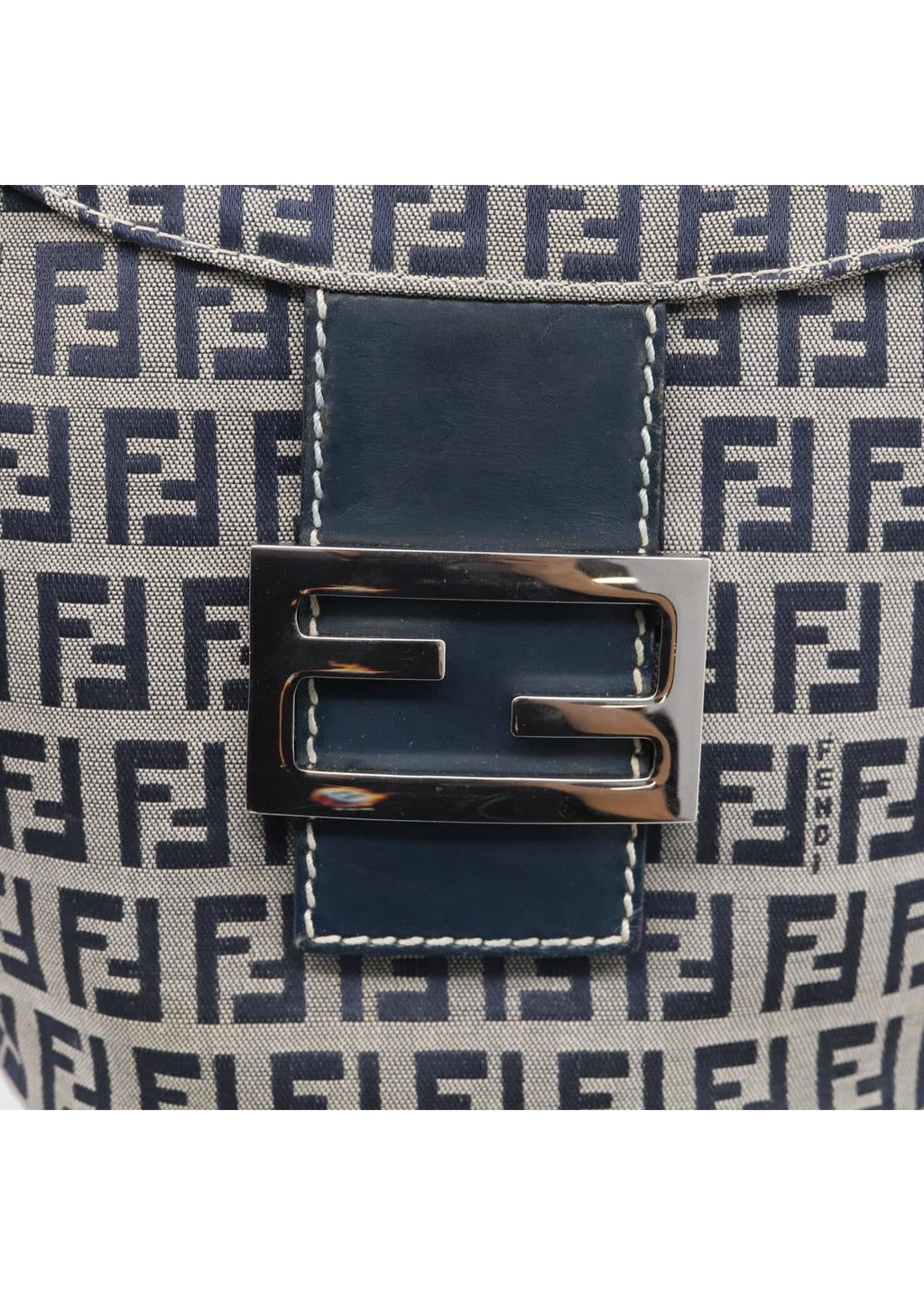 Fendi Navy Zucchino Mini Shoulder Bag photo 15