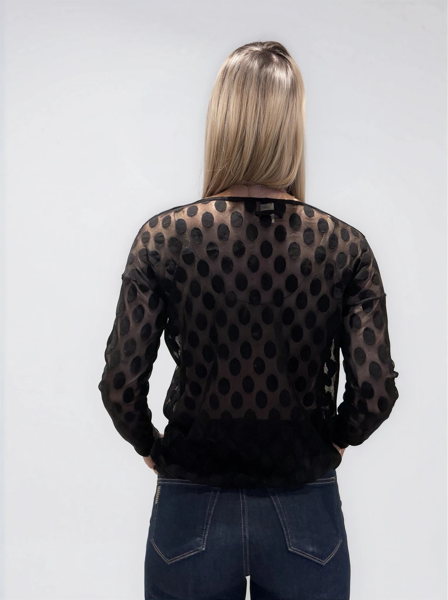 Jean Paul Gaultier Black Mesh Top