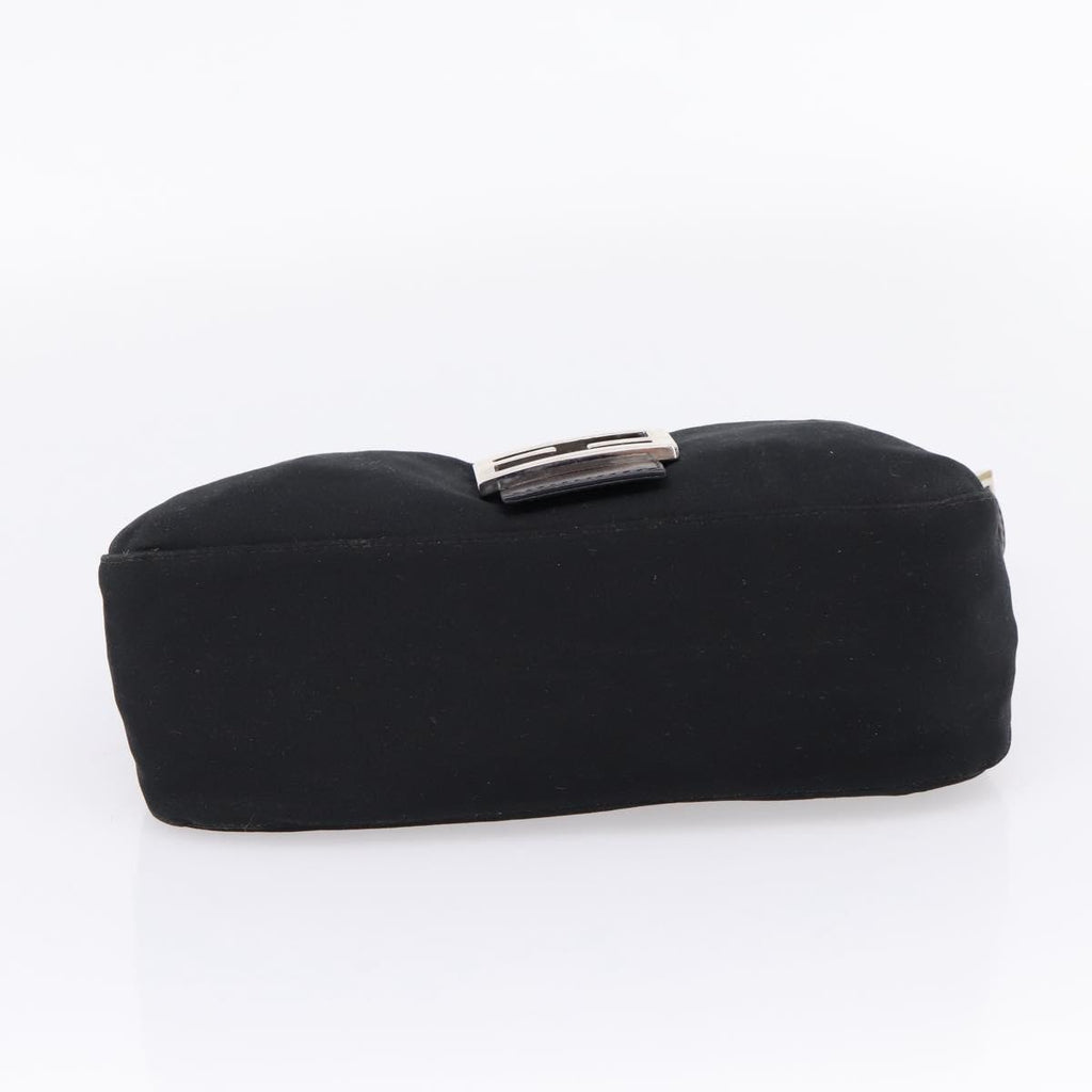 Fendi Black Nylon Rounded Baguette base