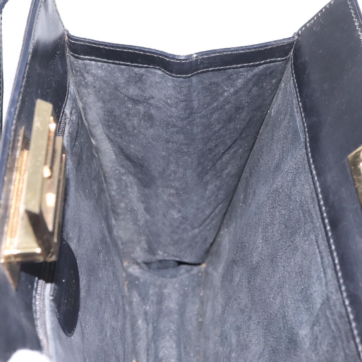 Gucci Tom Ford Black Suede Shoulder Bag interior