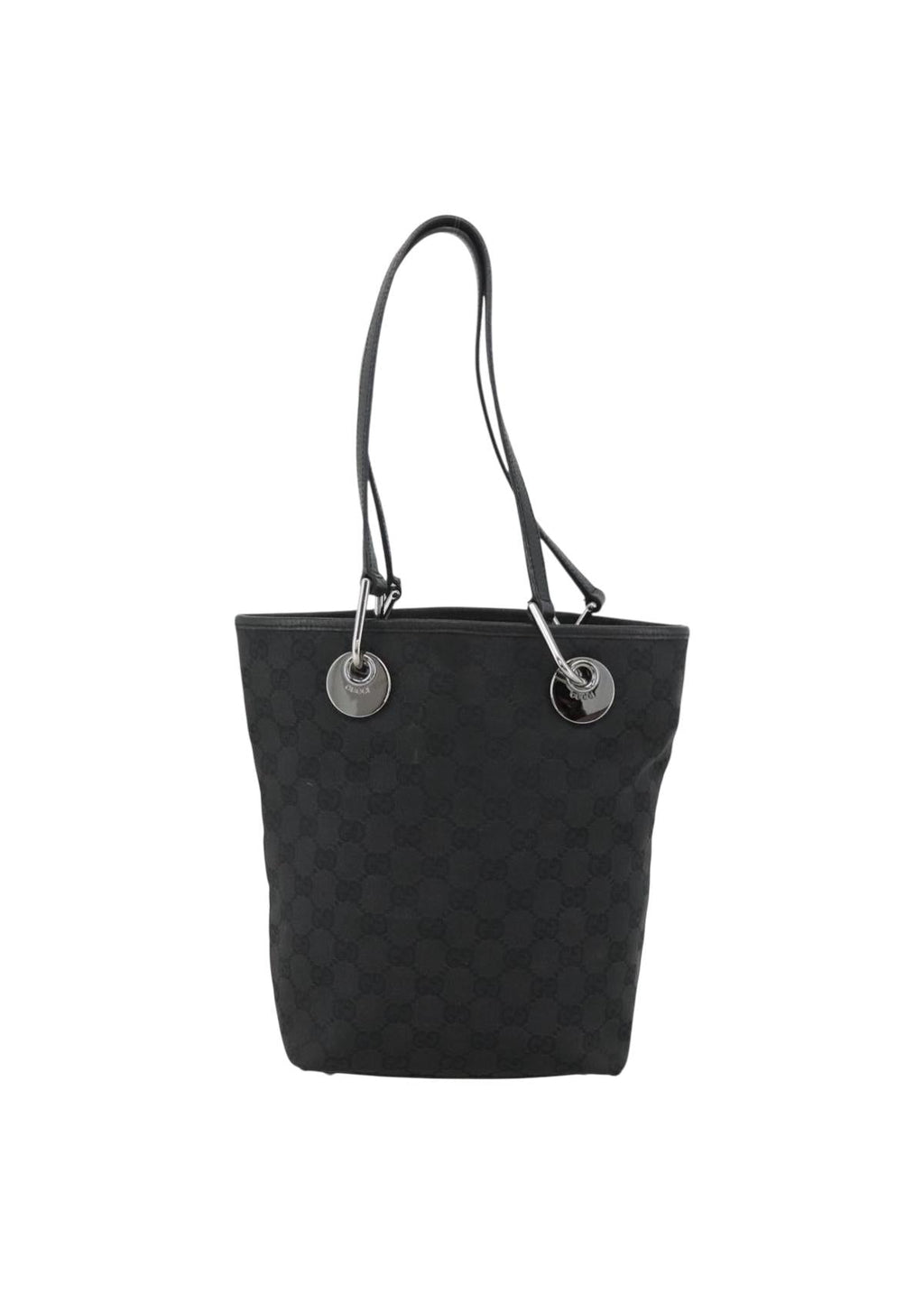 Gucci Black GG Canvas Mini Tote front