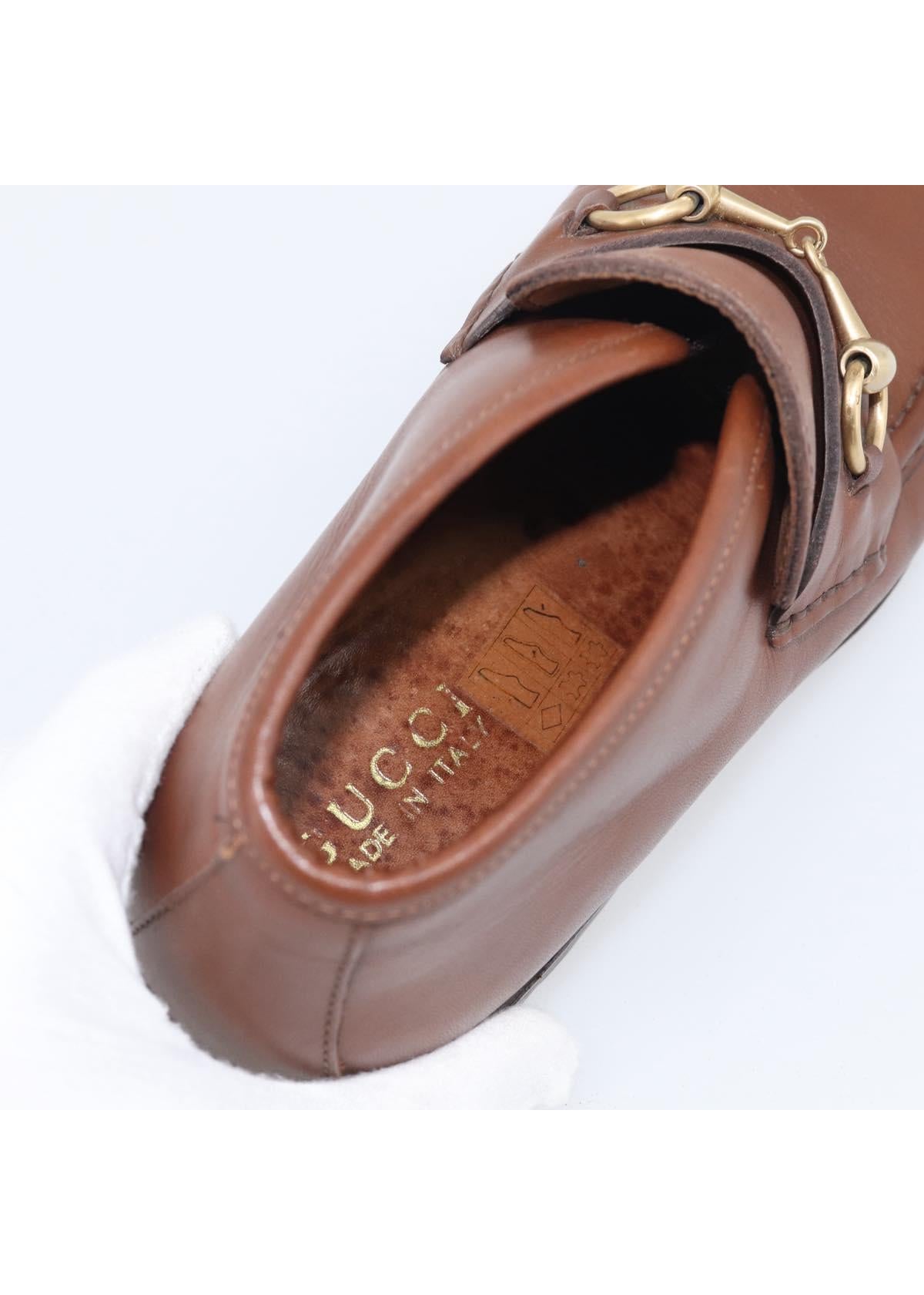 Gucci Brown Horsebit Loafers photo 11
