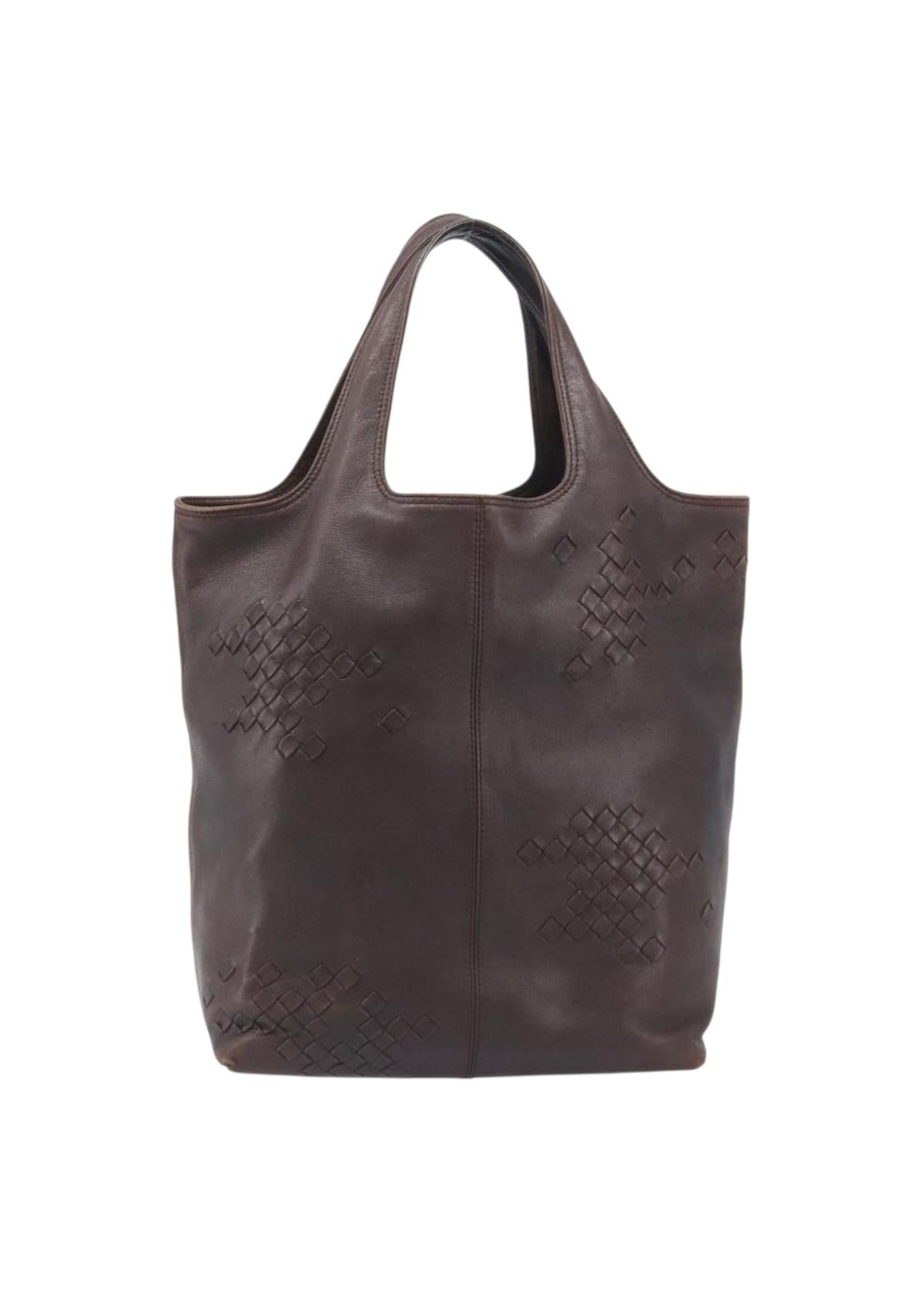 Bottega Veneta Brown Leather Hobo Bag front