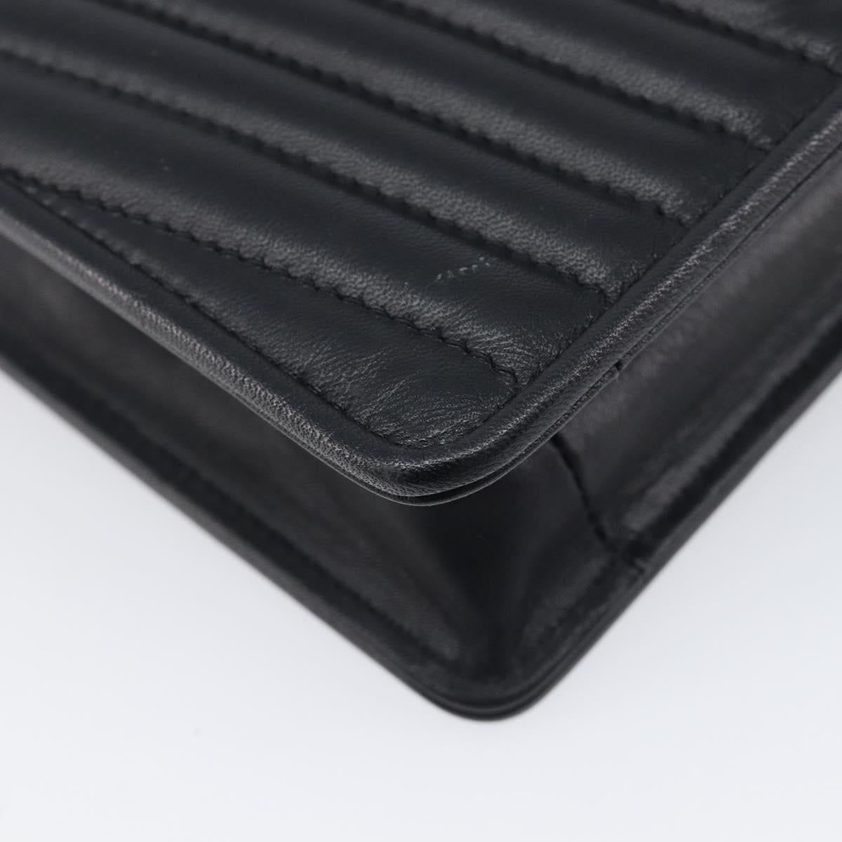 Valentino Black Quilted Leather Shoulder Bag photo 13