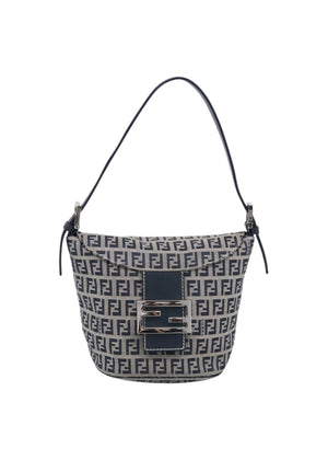 Fendi Navy Zucchino Mini Shoulder Bag