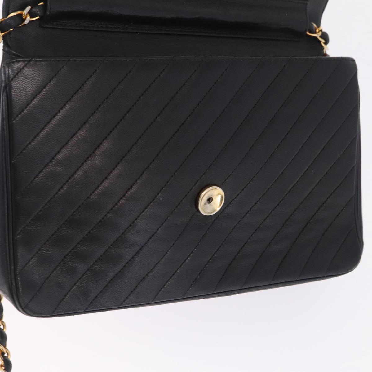 Chanel Black Chevron Stitch Flap Bag photo 17