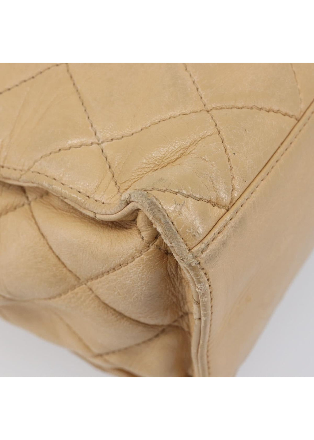 Chanel Beige Quilted Lambskin Tote photo 13