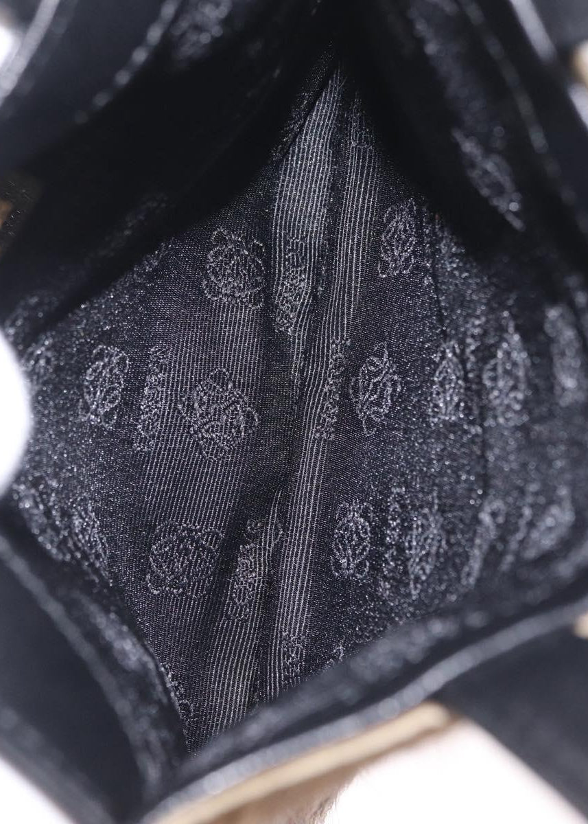 Loewe Leopard Ponyhair Mini Tote interior