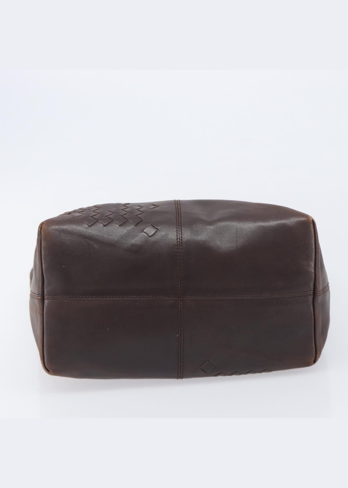 Bottega Veneta Brown Leather Hobo Bag base
