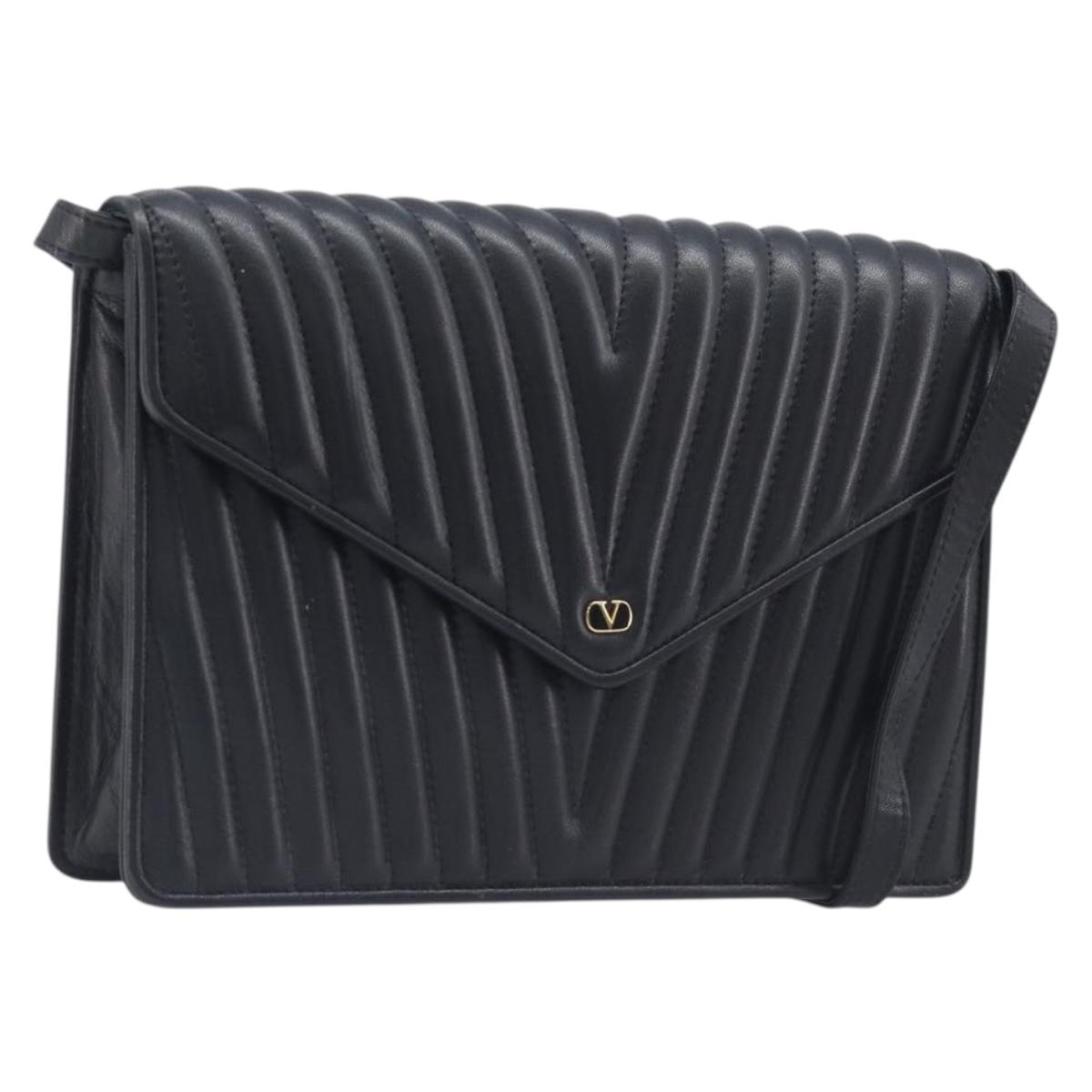Valentino Black Quilted Leather Shoulder Bag photo 2
