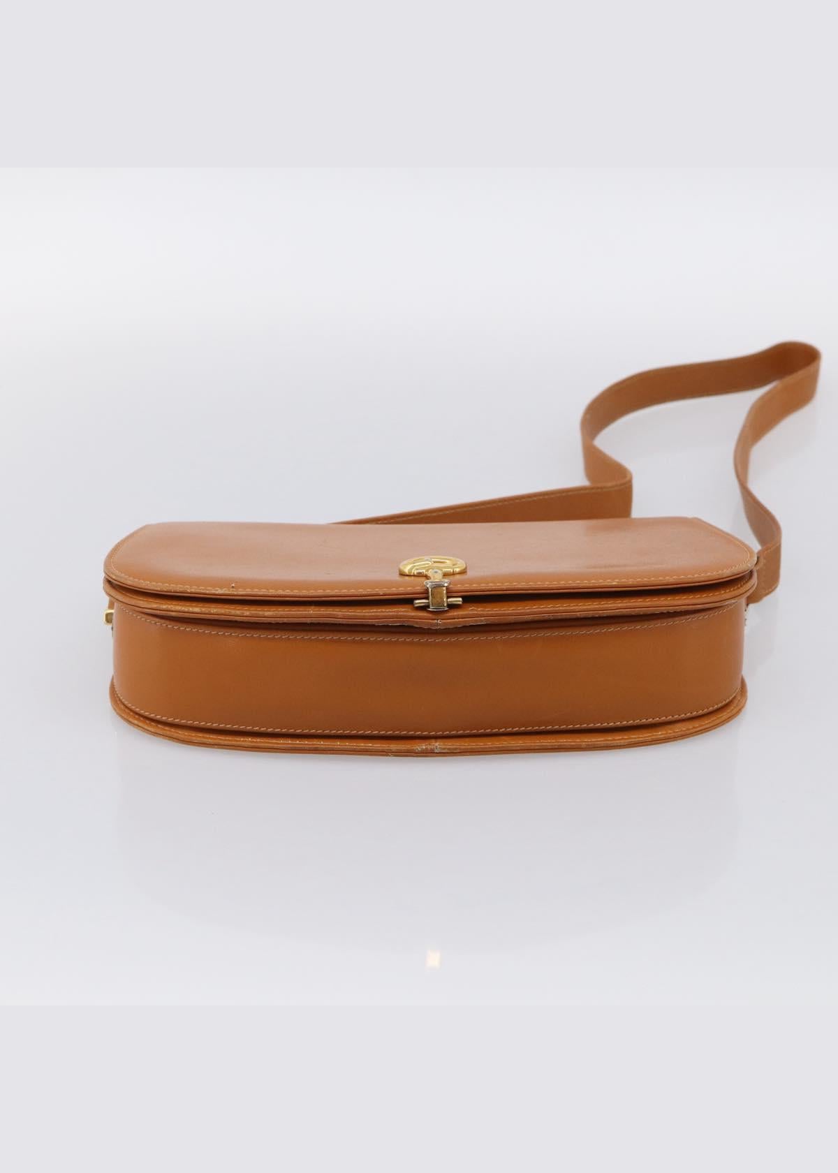 Gucci Tan Leather Horsebit Shoulder Bag base