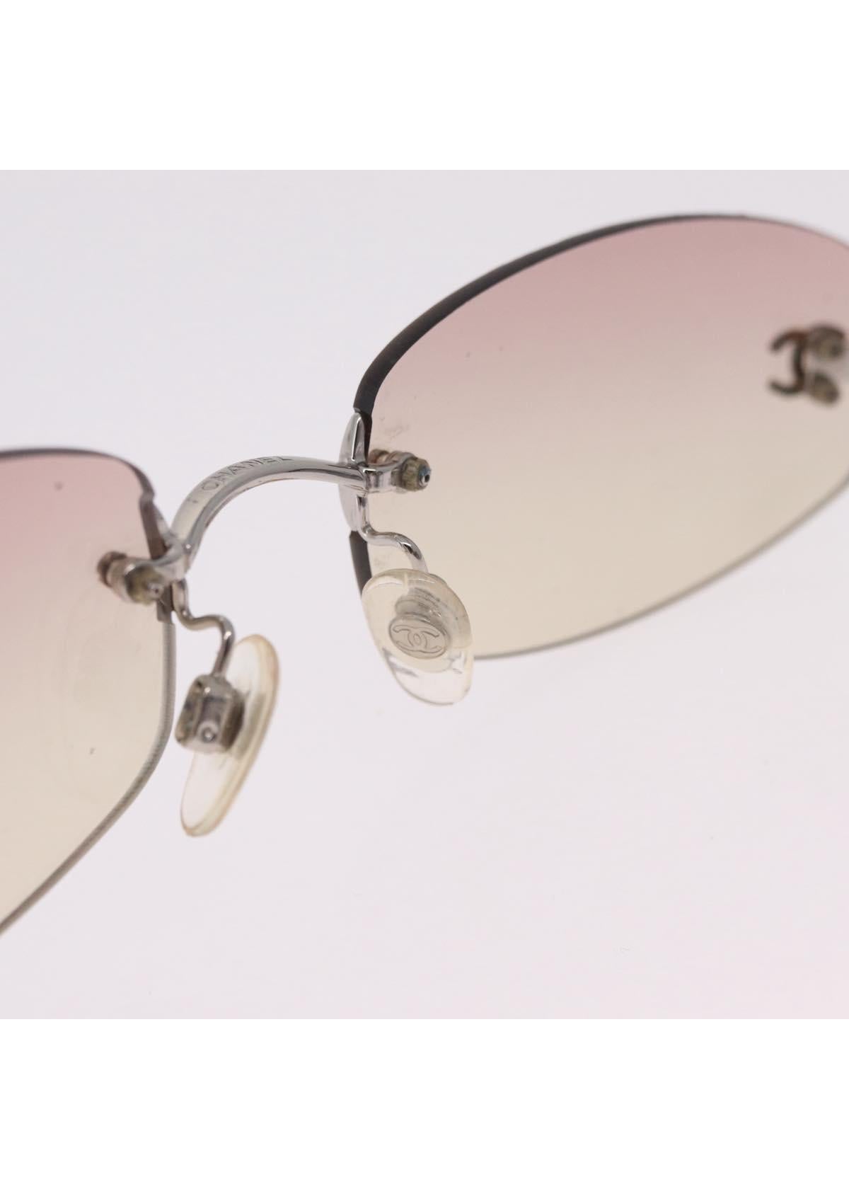 Chanel Silver Rimless Gradient Sunglasses photo 12
