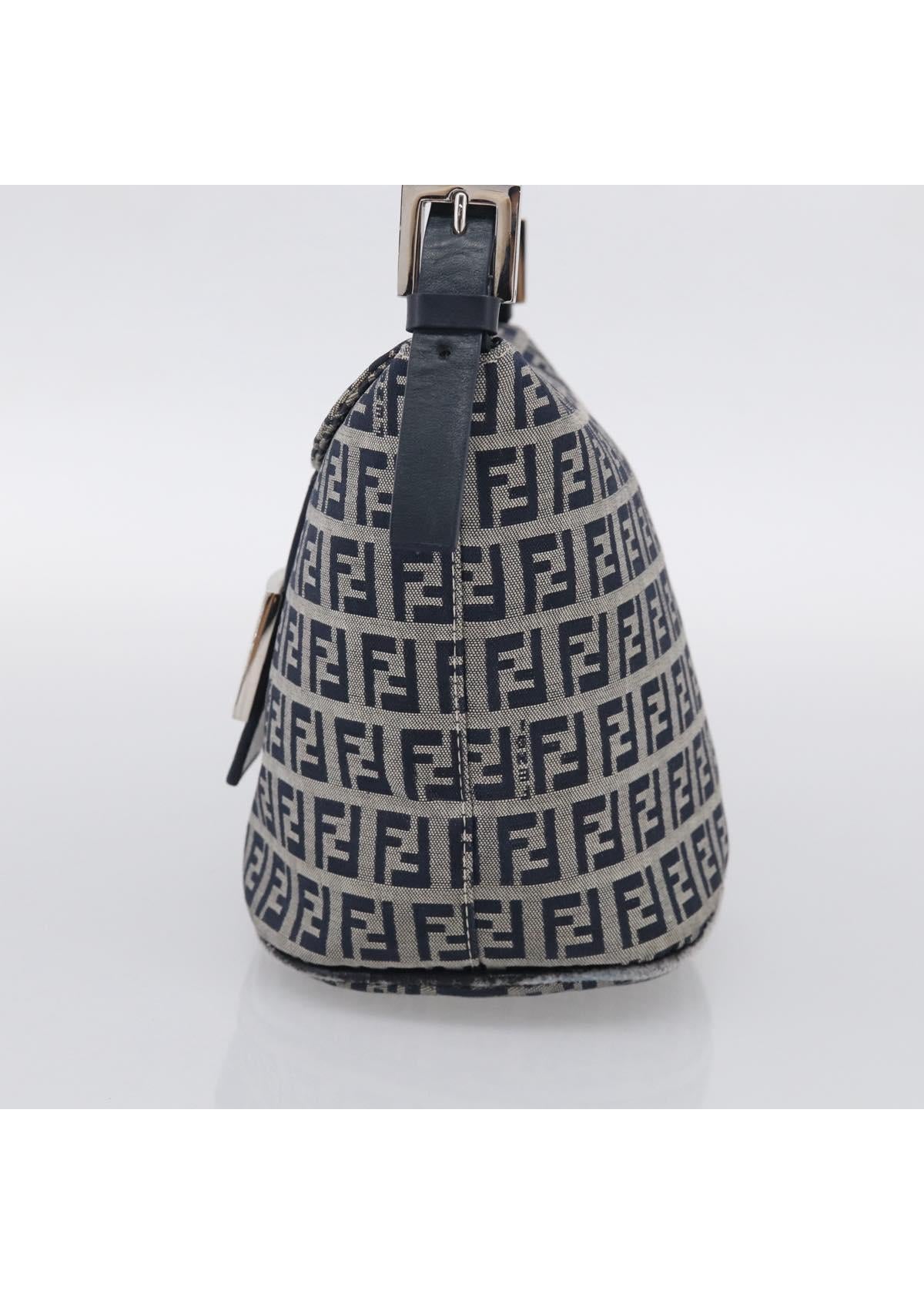 Fendi Navy Zucchino Mini Shoulder Bag photo 5