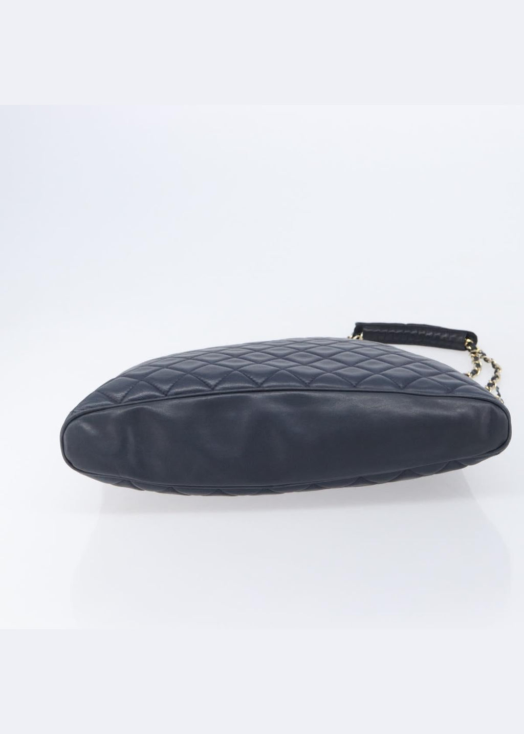 Chanel Navy Quilted Shoulder Bag base
