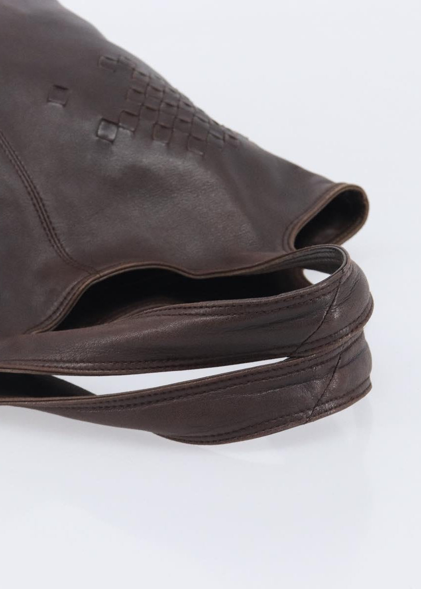 Bottega Veneta Brown Leather Hobo Bag handles