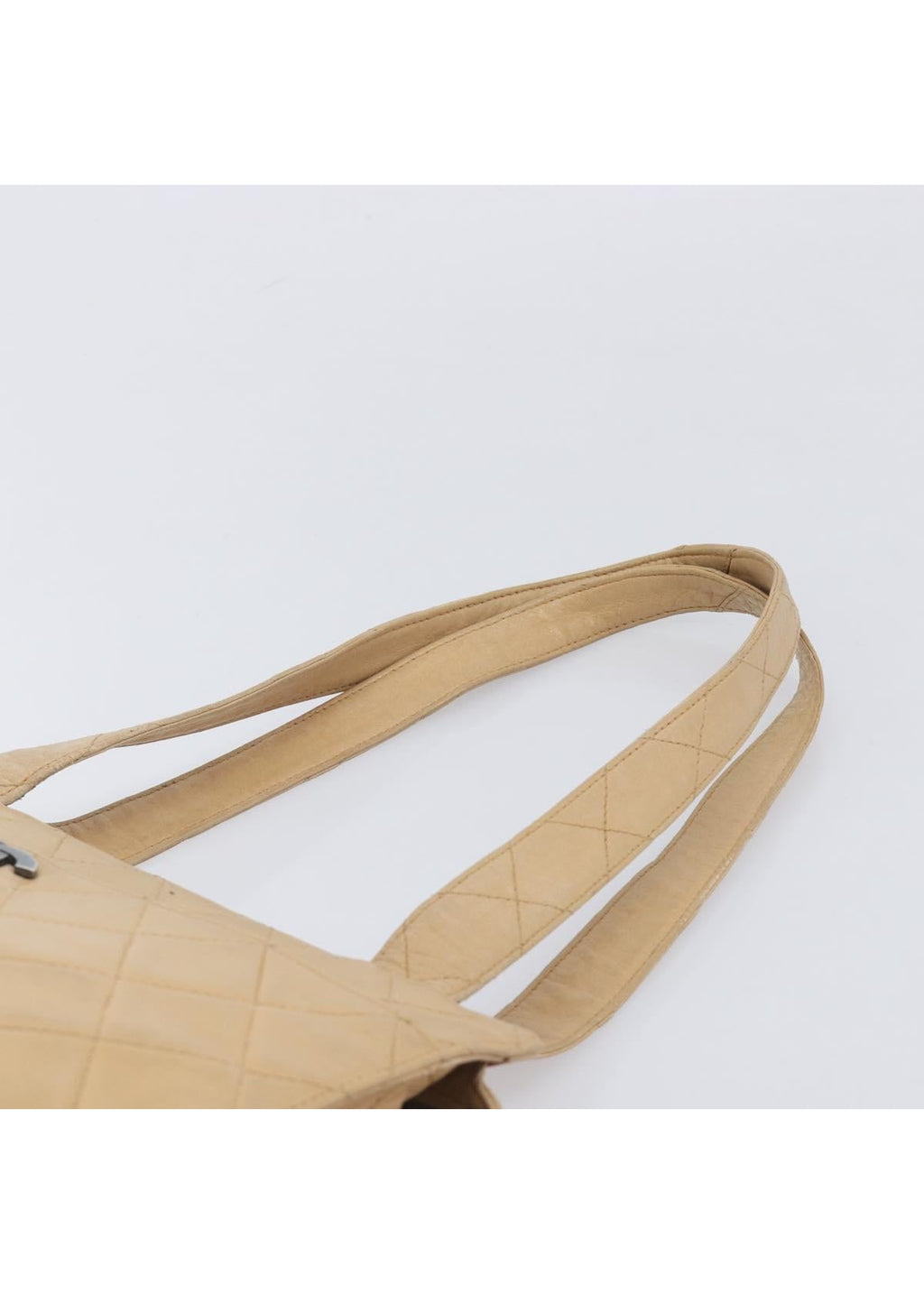 Chanel Beige Quilted Lambskin Tote photo 10