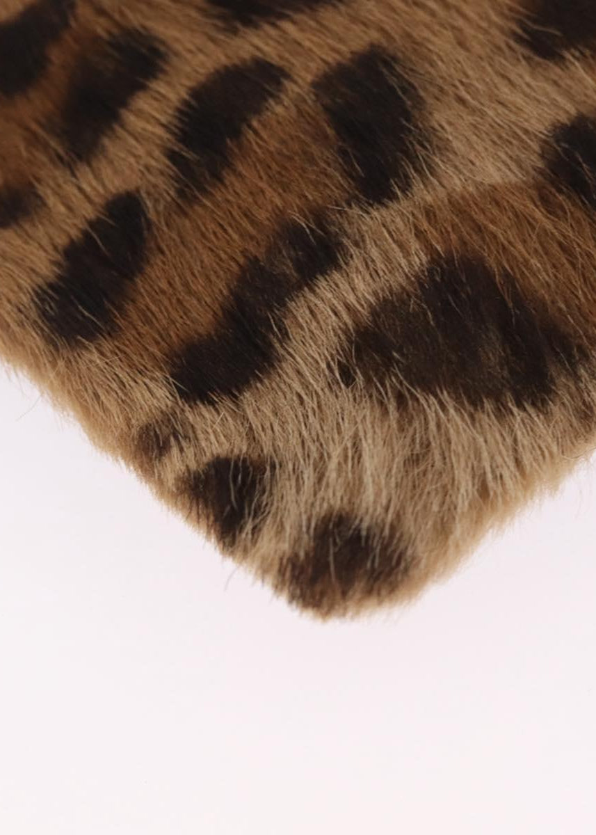 Loewe Leopard Ponyhair Mini Tote corner detail