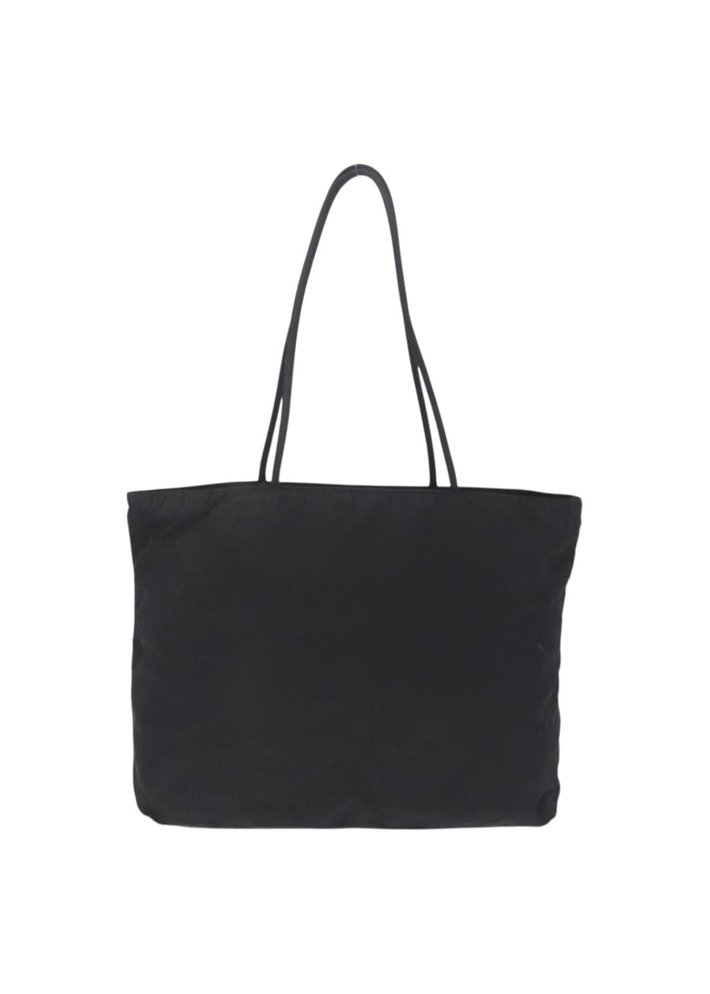 Prada Black Nylon Large Tote back