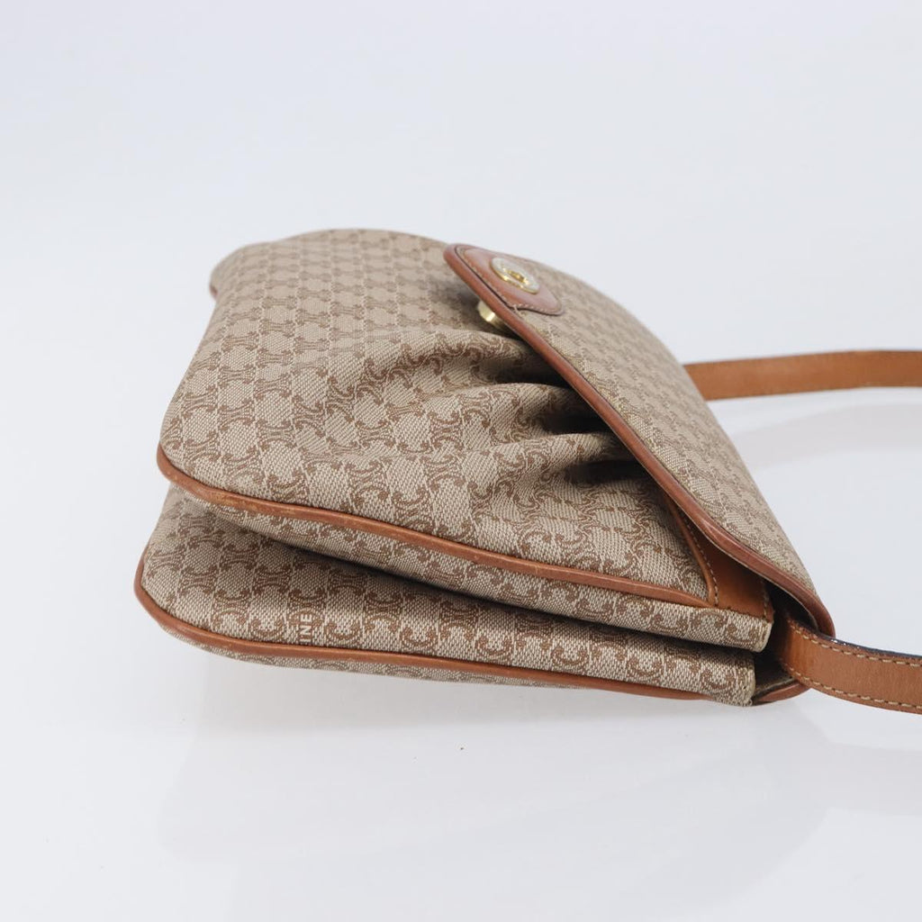Celine Beige Macadam Shoulder Bag photo 4